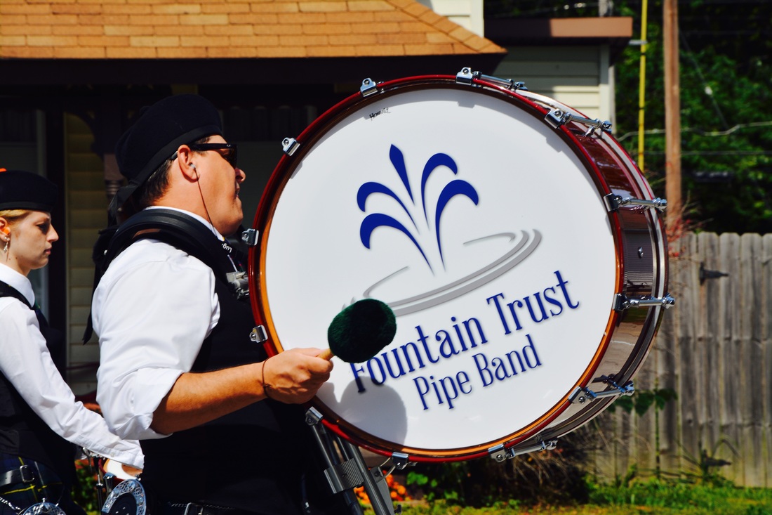 man with big drum