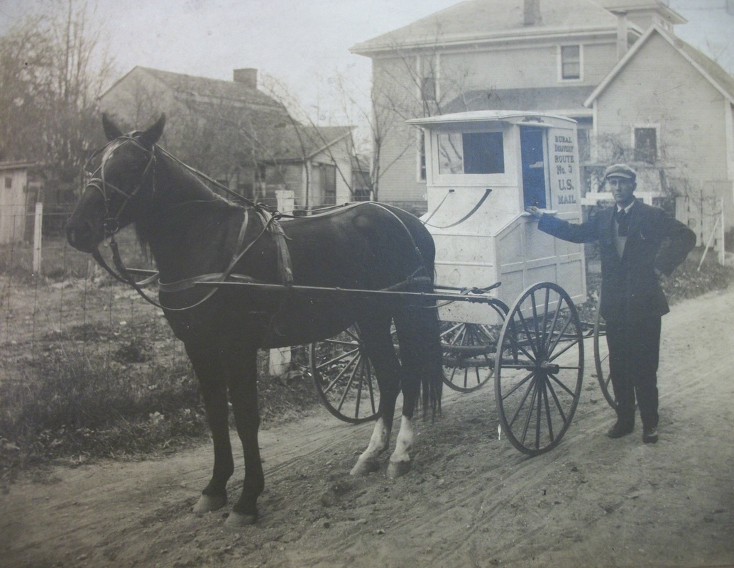 Rural mail delivery. Early 1900's.