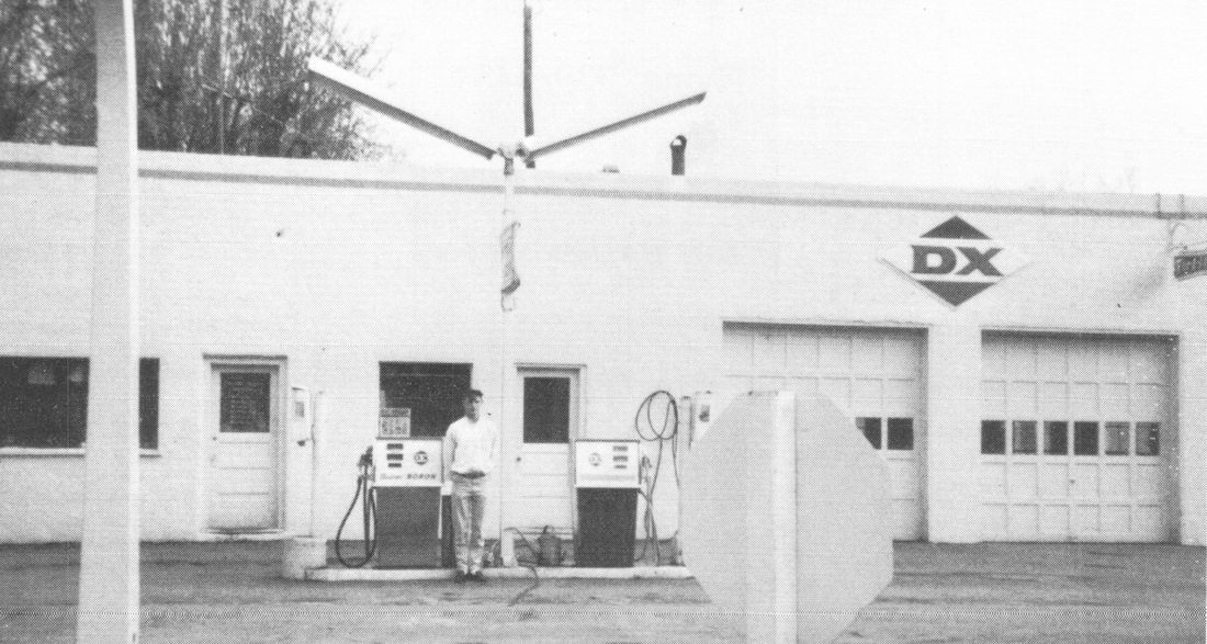 Gas station on corner of Main and Madison St. 1968.