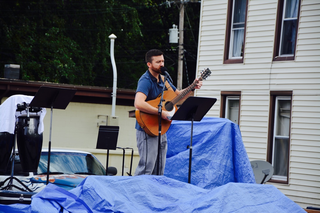 singer on stage