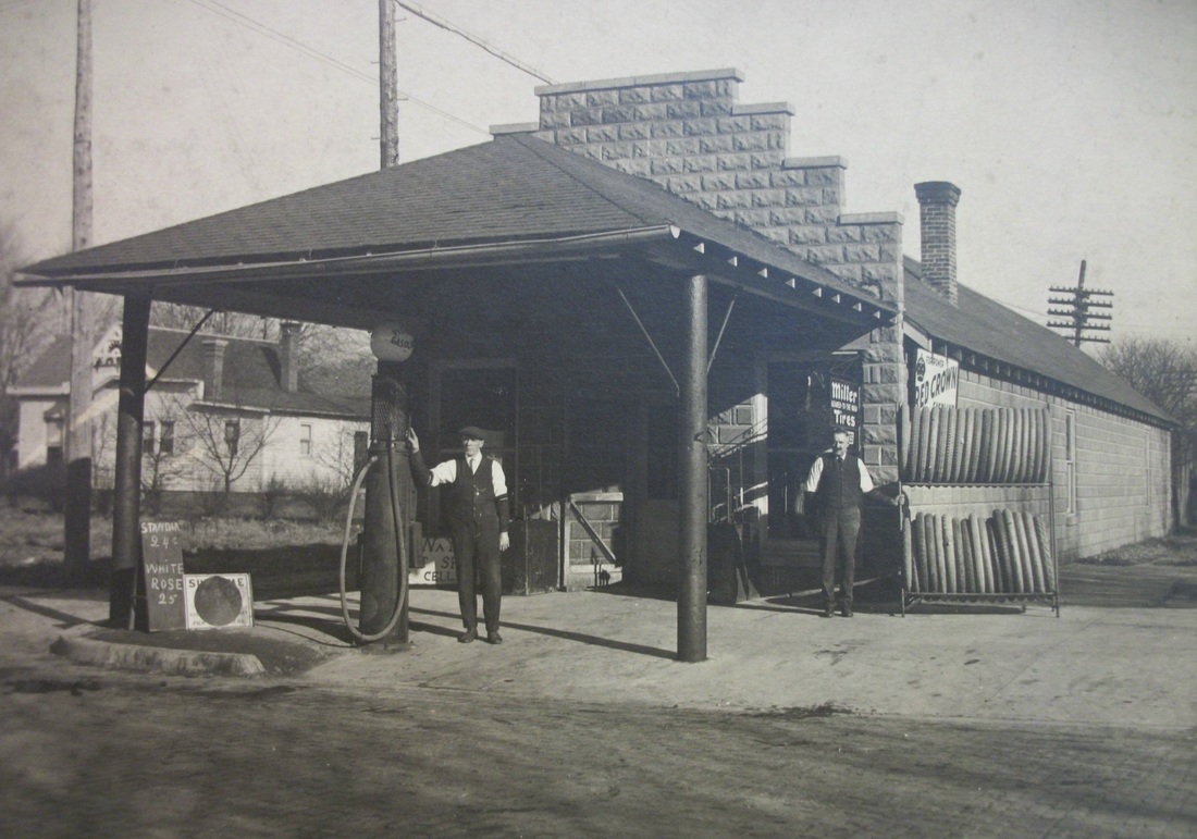 Crowder Filling Station early 1920's.