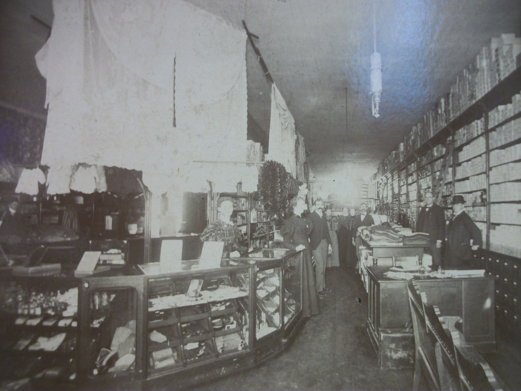 Cox and Lewis Dry Goods. Around 1900.