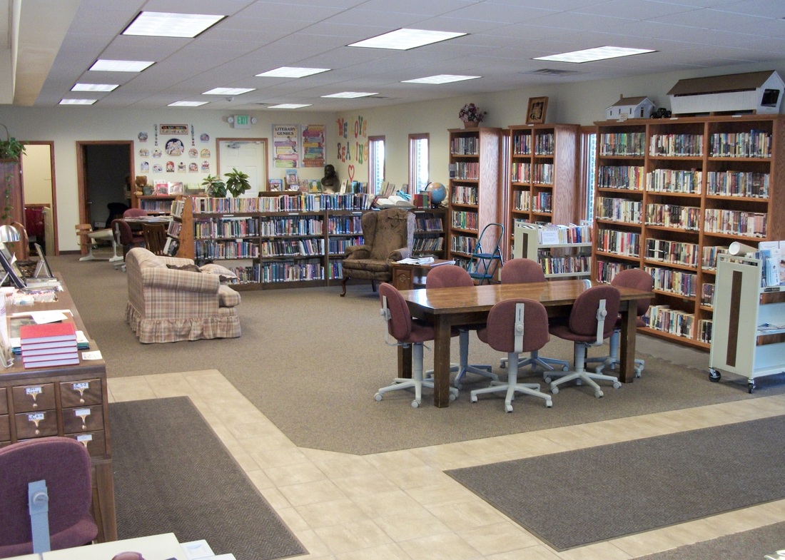 Inside the new addition of the Darlington Library.