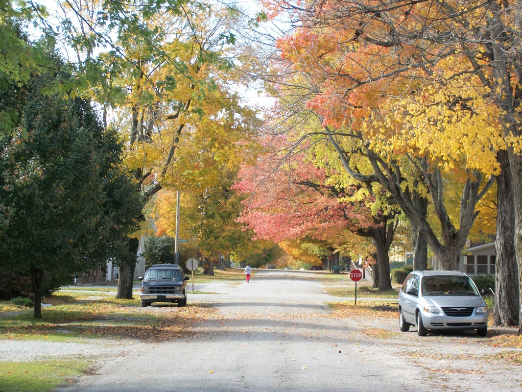 East Harrison St. looking west.